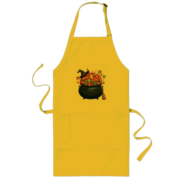 Cauldron Of Giggle & Gummies Long Apron (Front)