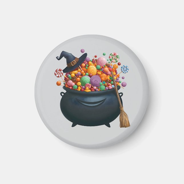 Cauldron Of Giggle & Gummies Magnet (Front)