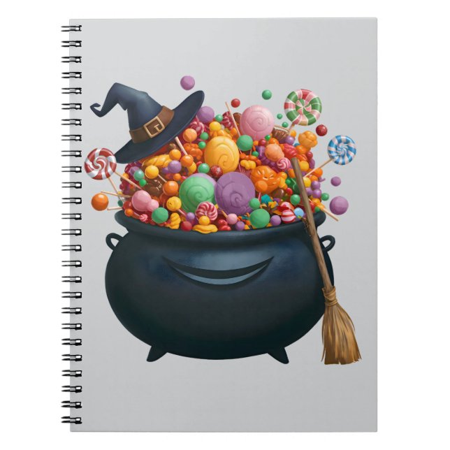 Cauldron Of Giggle & Gummies Notebook (Front)