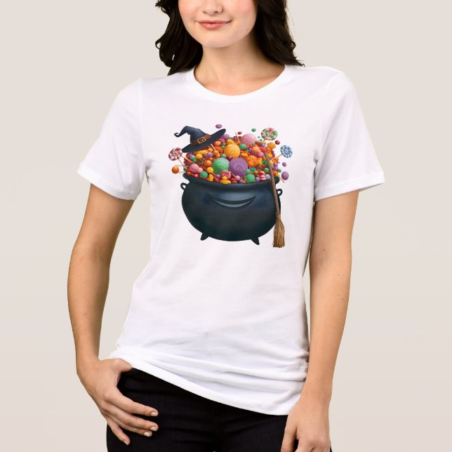 Cauldron Of Giggle & Gummies Tri-Blend Shirt (Front)