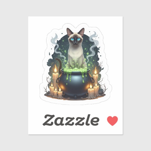 Cauldron Siamese – Magical Siamese Cat  (Sheet)