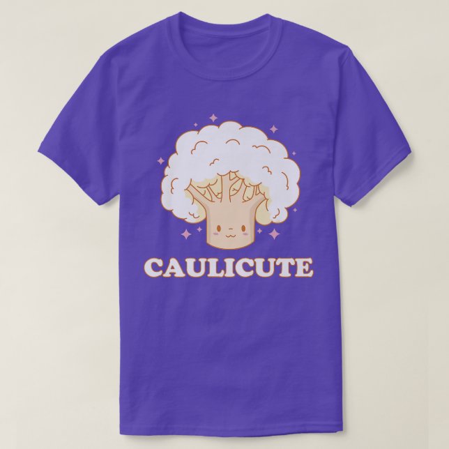 Caulicute Cauliflower Vegetable Lover Healthy Food T-Shirt (Design Front)