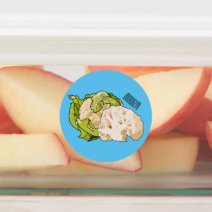 Cauliflower cartoon illustration