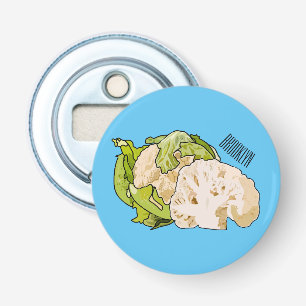 Cauliflower cartoon illustration bottle opener