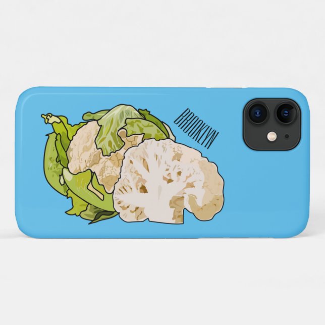 Cauliflower cartoon illustration Case-Mate iPhone case (Back (Horizontal))