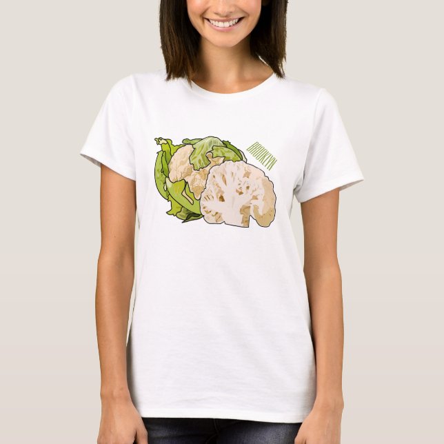 Cauliflower cartoon illustration T-Shirt (Front)