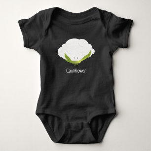 Cauliflower character Baby Bodysuit