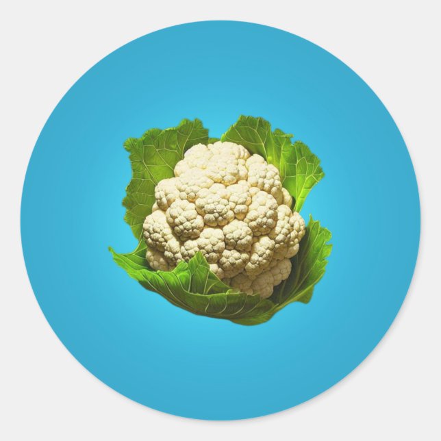 Cauliflower Classic Round Sticker (Front)