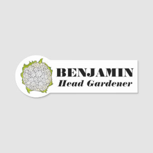 Cauliflower Head Florets Garden Vegetable Veg Name Tag