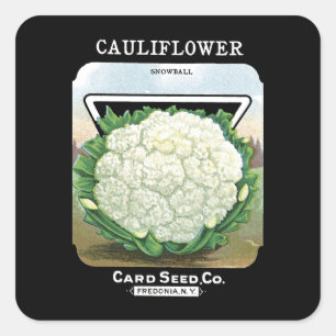 Cauliflower Seed Packet Label