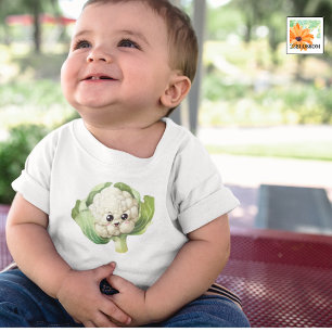 cauliflower vegan baby funny outfit bodysuit
