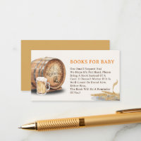 Causal Keg Beer Books for Baby Enclosure Card