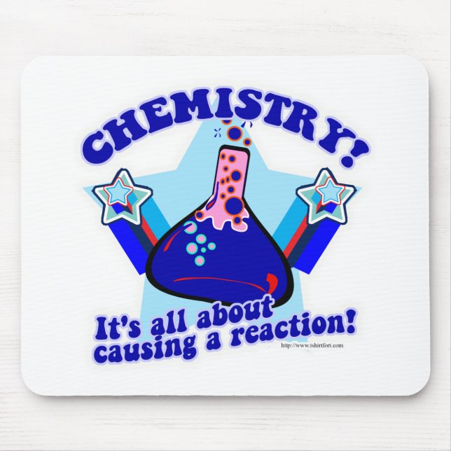 Cause A Chemical Reaction Science Fun Cartoon Mouse Mat (Front)