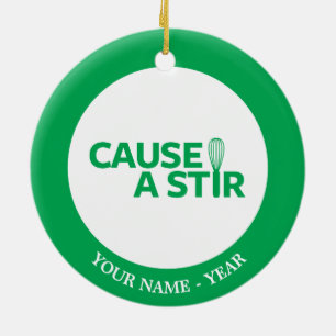 Cause a Stir Ceramic Tree Decoration