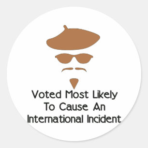 Cause International Incident Classic Round Sticker