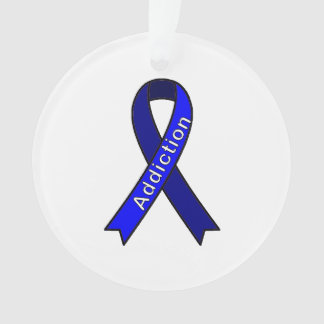 Cause Ribbon Addiction Ornament