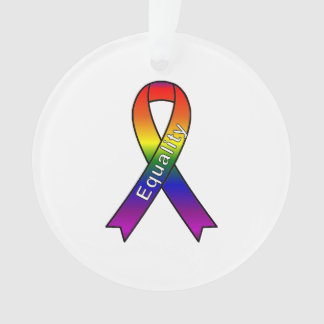 Cause Ribbon Equality Ornament