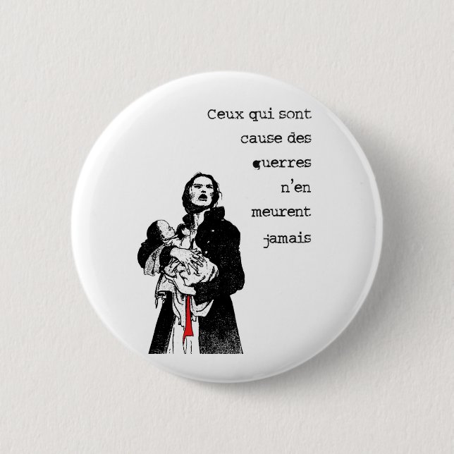 Causes !! 6 cm round badge (Front)