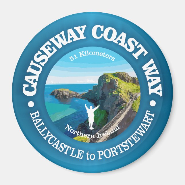 Causeway Coast Way (rd) Magnet (Front)