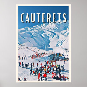 Cauterets Station de ski Poster