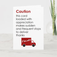 Caution - a funny thank you poem