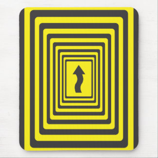 Caution Almost Forward Mouse Mat