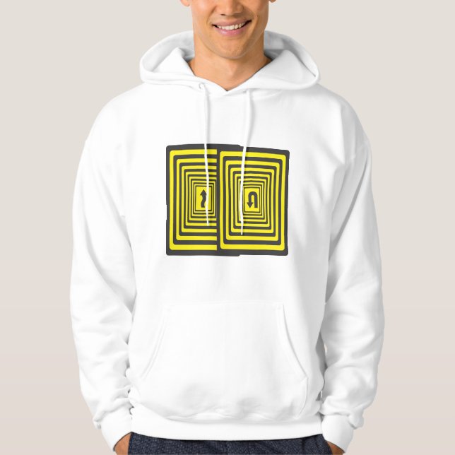 Caution, Almost The Right Way Hoodie (Front)