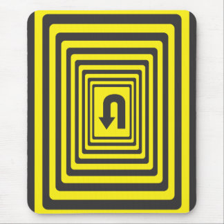 Caution, Almost The Right Way Mouse Mat