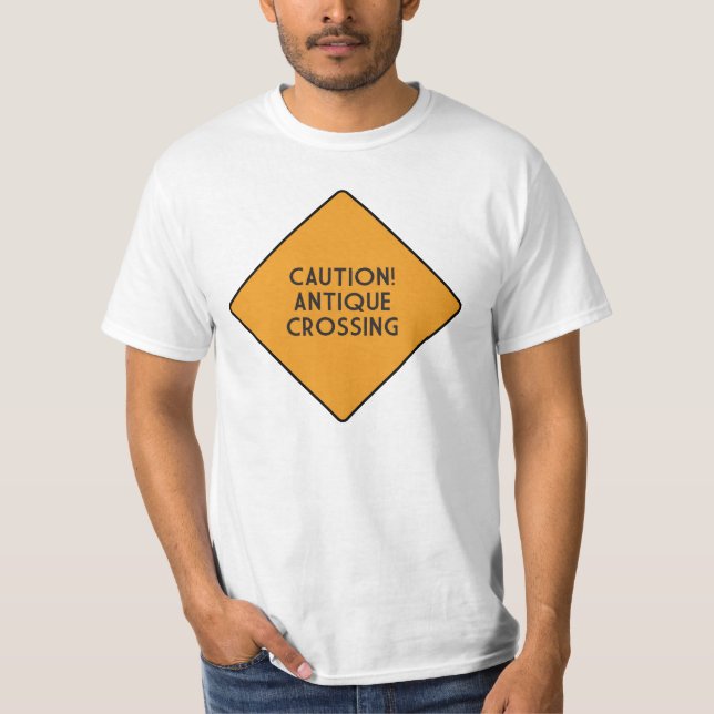 Caution! Antique Crossing T-Shirt (Front)