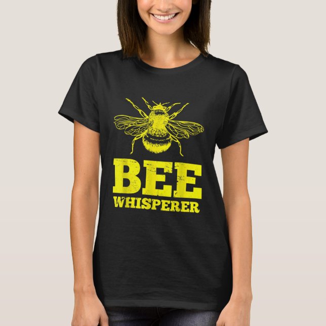 Caution Beekeeper Try To Keep Up  Bee Keeper T-Shirt (Front)