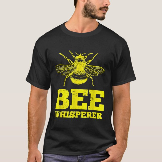 Caution Beekeeper Try To Keep Up  Bee Keeper T-Shirt (Front)