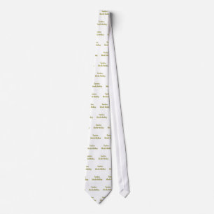 caution blonde thinking tie