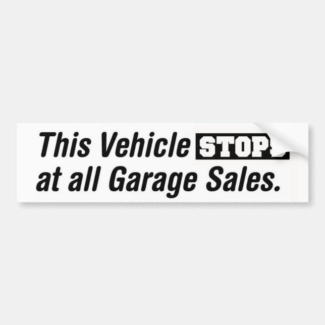 Caution! Bumper Sticker (Front)