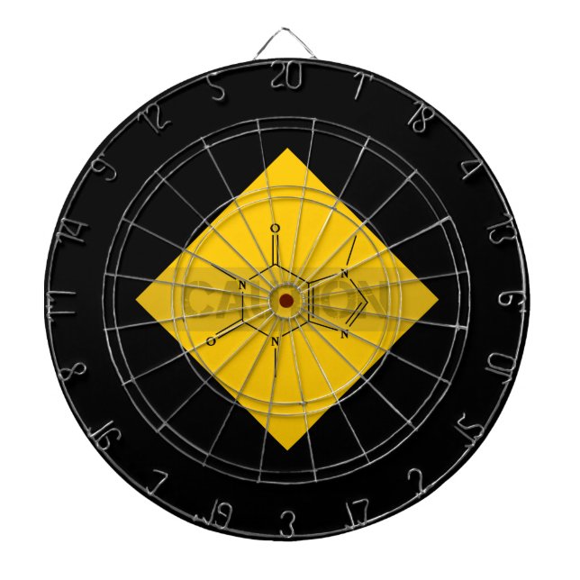 Caution: Caffeine Dartboard (Front)