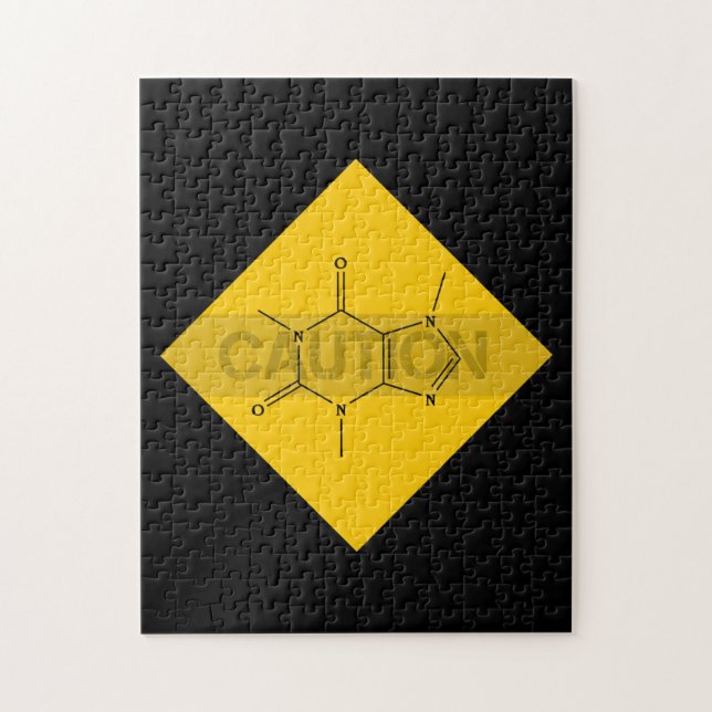Caution: Caffeine Jigsaw Puzzle (Vertical)