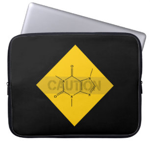 Caution: Caffeine Laptop Sleeve