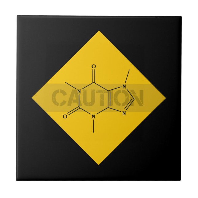 Caution: Caffeine Tile (Front)