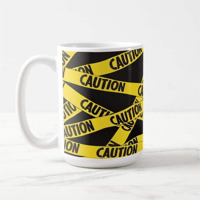 Caution Coffee Mug (Left)
