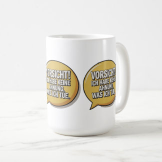 caution coffee mug