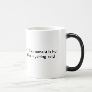 CAUTION  colour changing mug