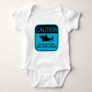 Caution – Does Not Play Well With Others Baby Bodysuit