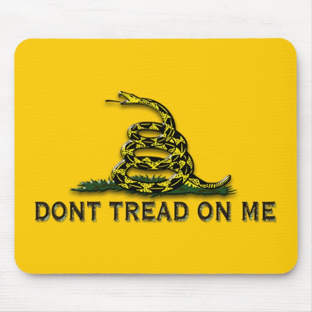 CAUTION "Don't Tread On Me" FLAG Mouse Mat (Front)