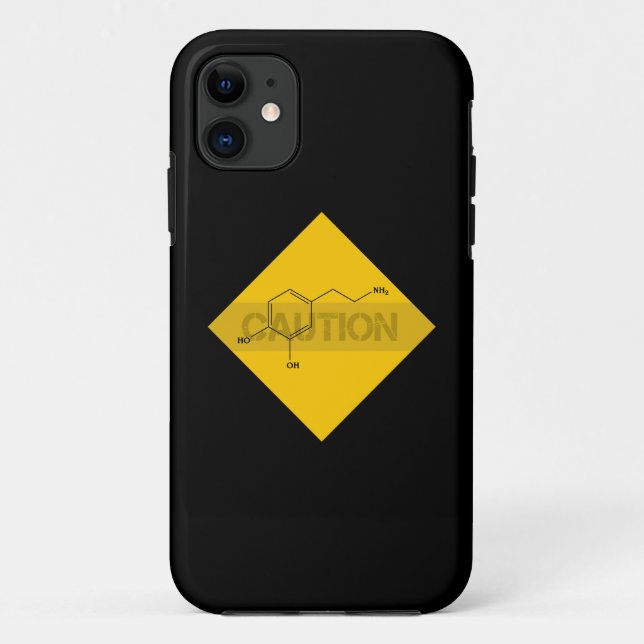 Caution: Dopamine Case-Mate iPhone Case (Back)
