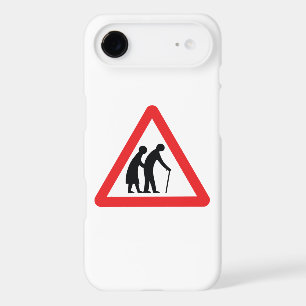 CAUTION Elderly People - UK Traffic Sign