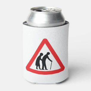 CAUTION Elderly People - UK Traffic Sign Can Cooler