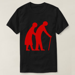 CAUTION Elderly People - UK Traffic Sign T-Shirt