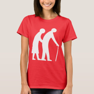 CAUTION Elderly People - UK Traffic Sign T-Shirt