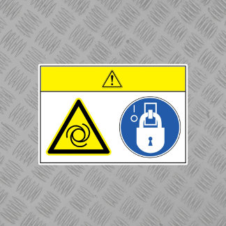 Caution/Equipment Starts Automatically Label