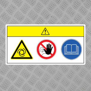 Caution/Equipment Starts Automatically Label
