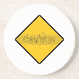 Caution: Fluoxetine Coaster